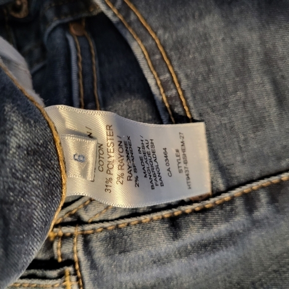 Ricki Revolution Slim Ankle Frayed Hem Jeans Size 6 - Picture 6 of 10